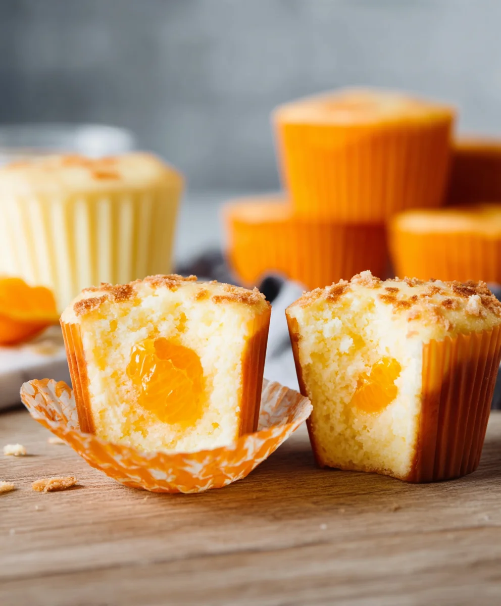 Käsekuchen-Muffins mit Mandarinen: Fruchtig & Lecker