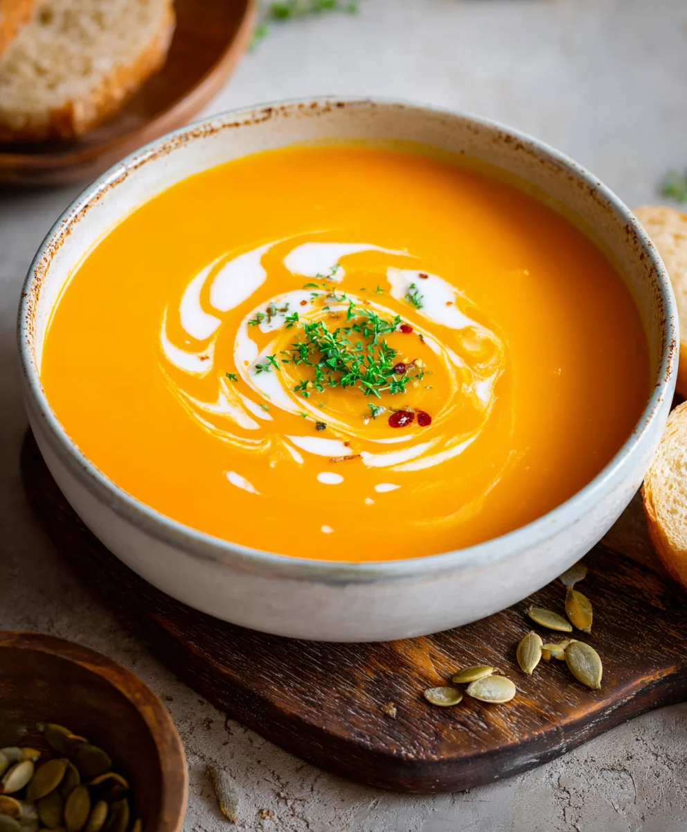 Schnelle Cremige Kürbissuppe (15 Min)