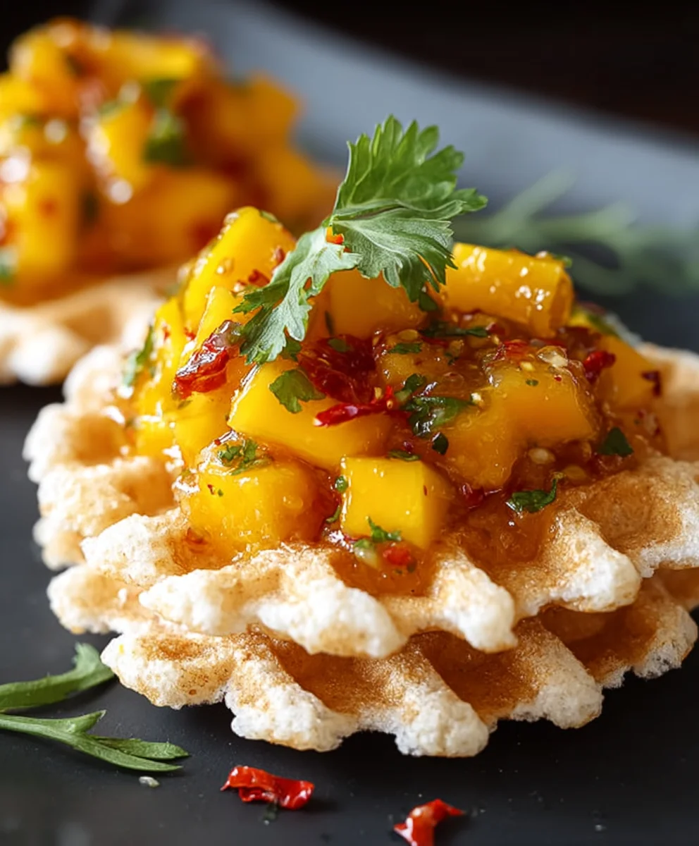 Mango Chutney Reiswaffeln: Blitz-Rezept & Genuss