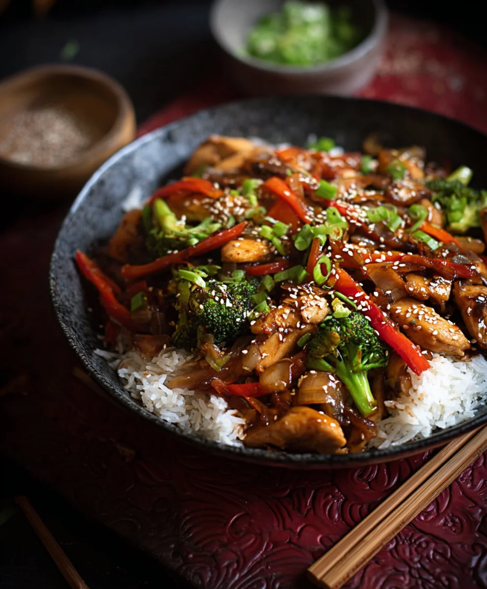 Einfaches Hähnchen-Reis-Pfanne: Lecker chinesisch