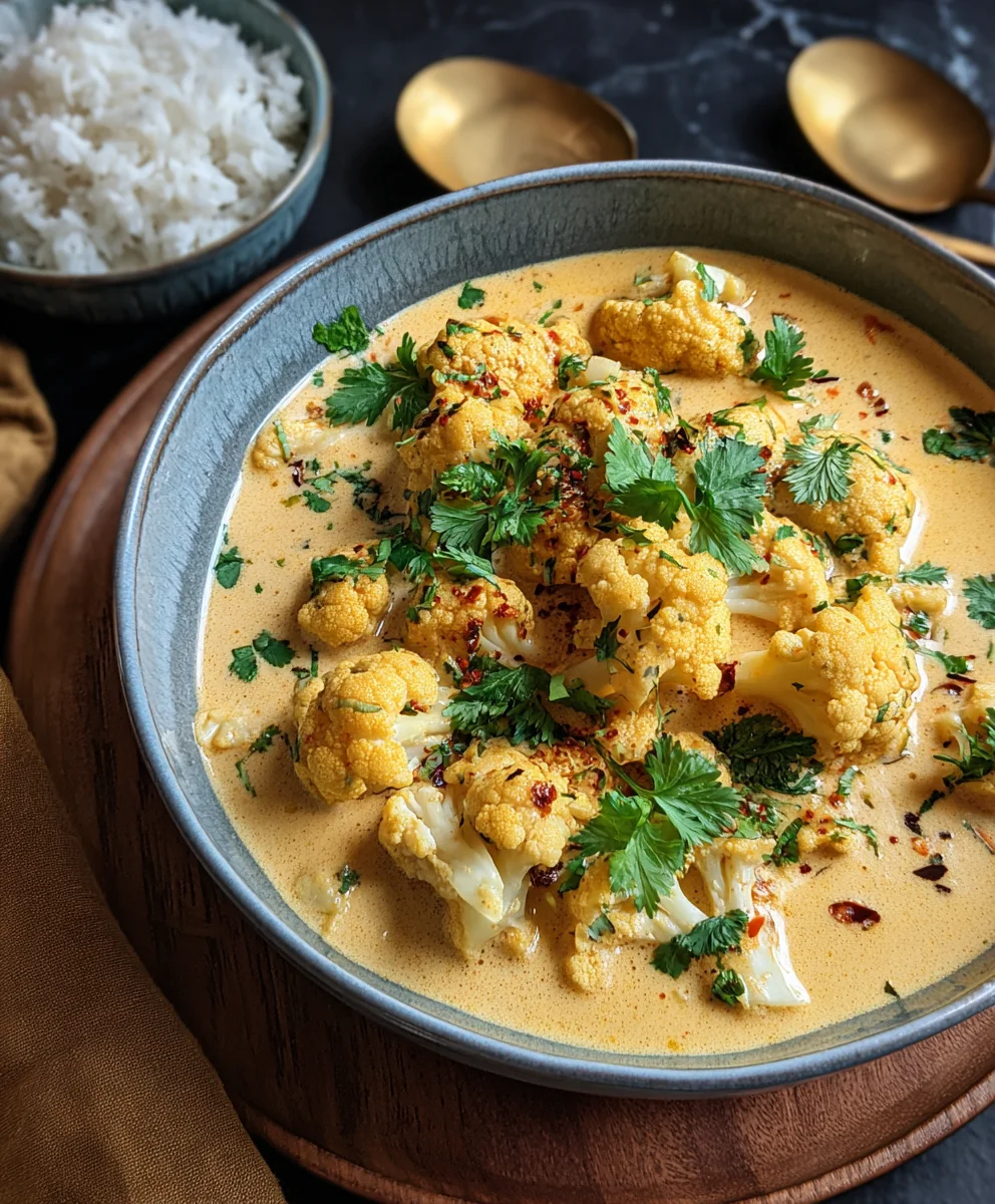 Blumenkohl Curry: Cremig, vegetarisch, aus dem Ofen