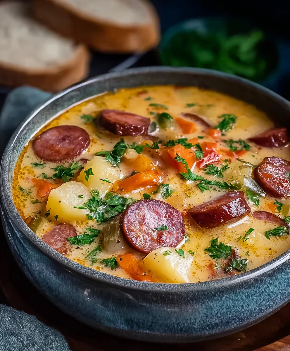 Herzhafte Rinder-Kielbasa-Suppe: Einfach & Lecker!