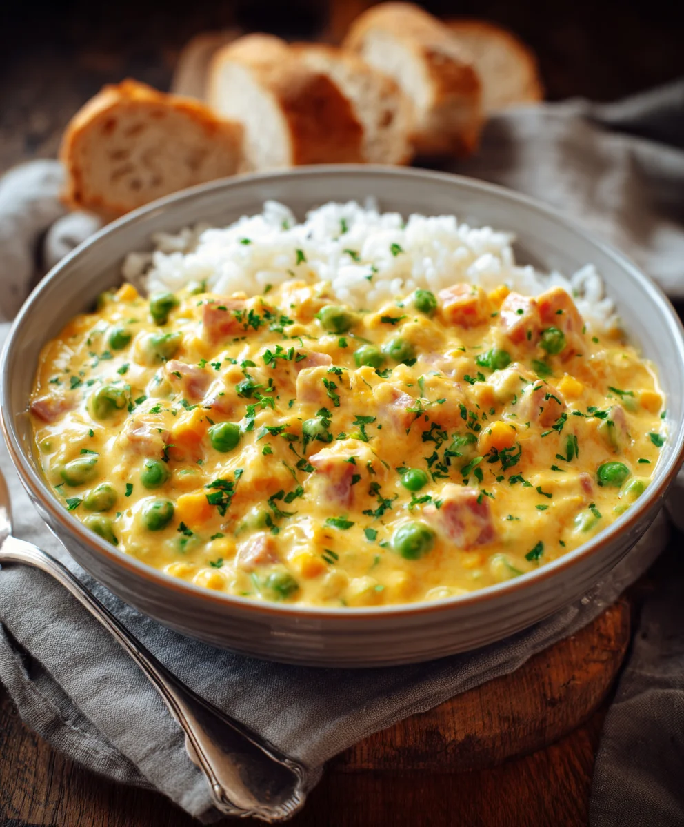 Reis mit Gemüse-Frischkäse-Sauce: Cremig, leicht!