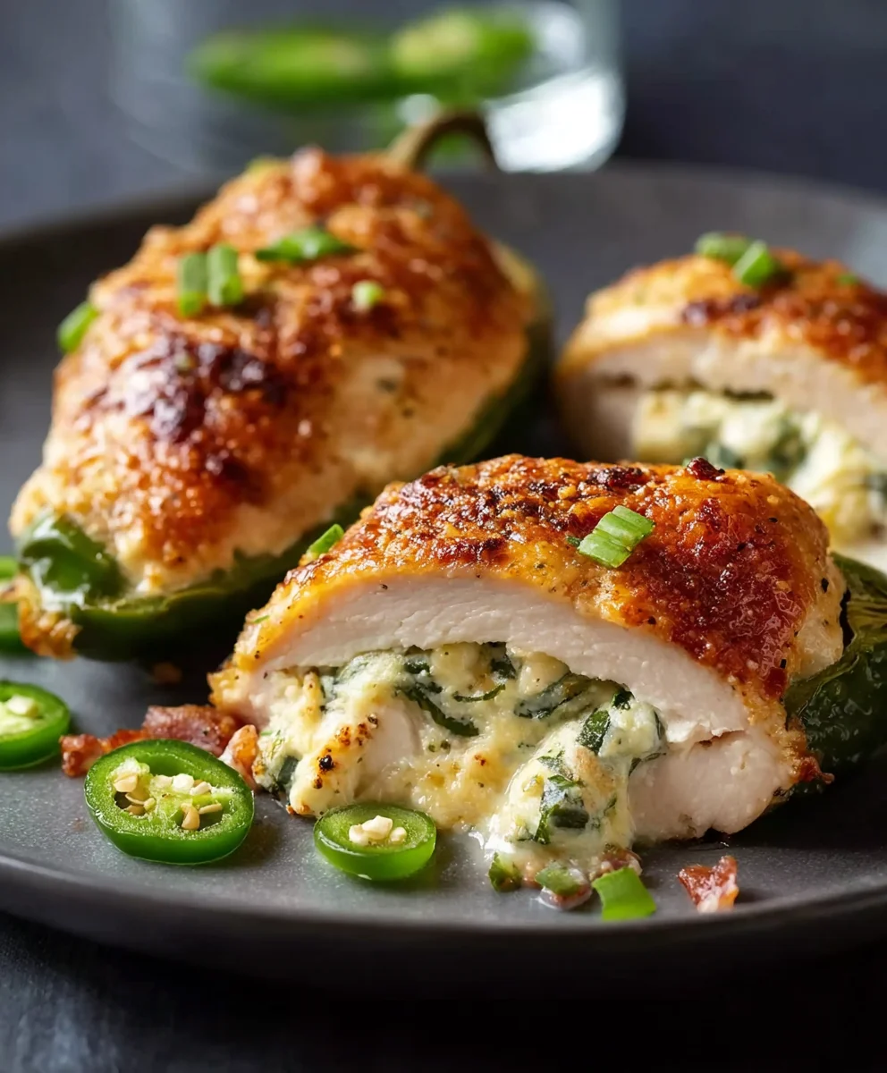 Jalapeño Popper Hähnchen: saftig & würzig