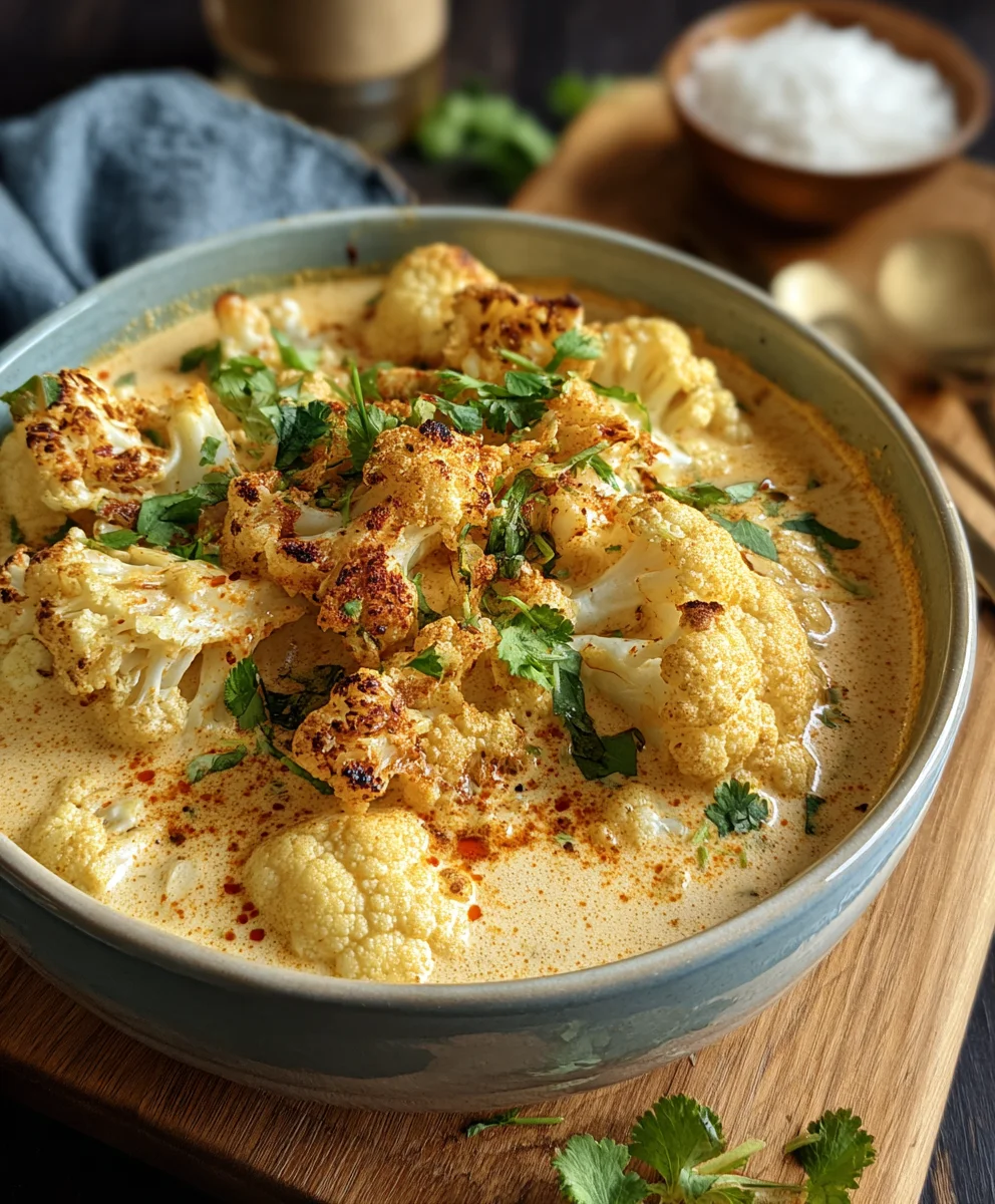 Cremiges Blumenkohl-Curry: Vegetarisch & aus dem Ofen