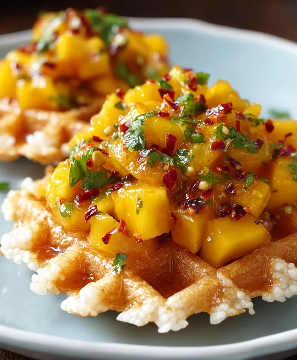 Mango Chutney Reiswaffeln: Blitz-Rezept & Genuss