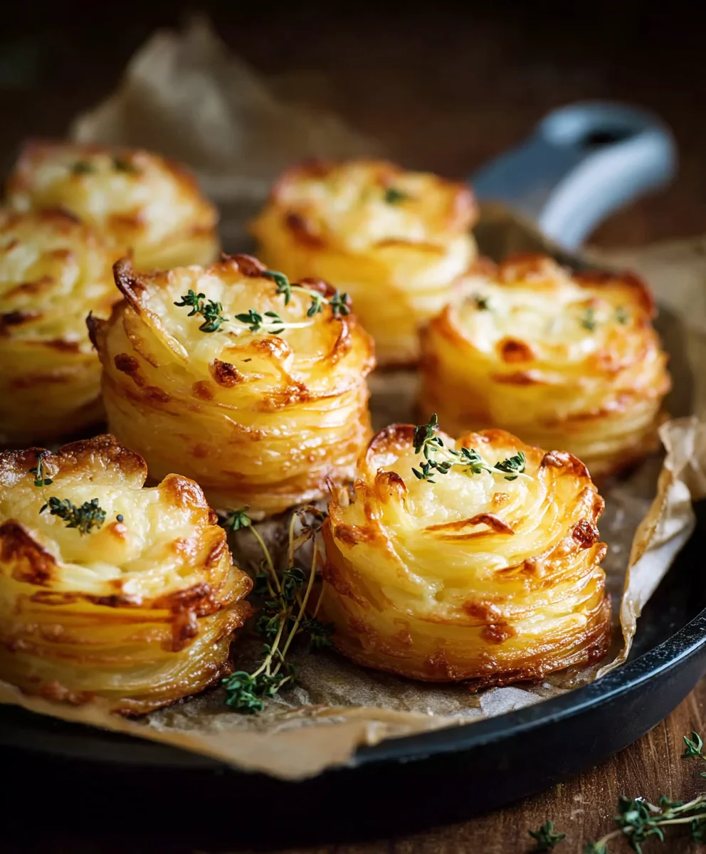 Käsige Kartoffeltürmchen: Einfach & Lecker