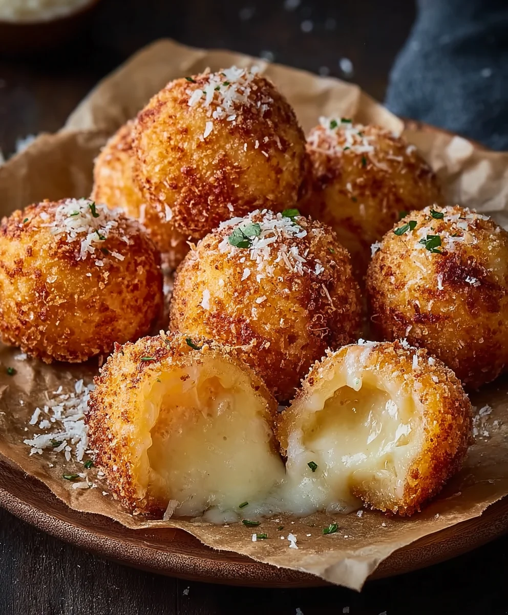 Käse-Mozzarella-Bällchen: Parmesan-Genuss