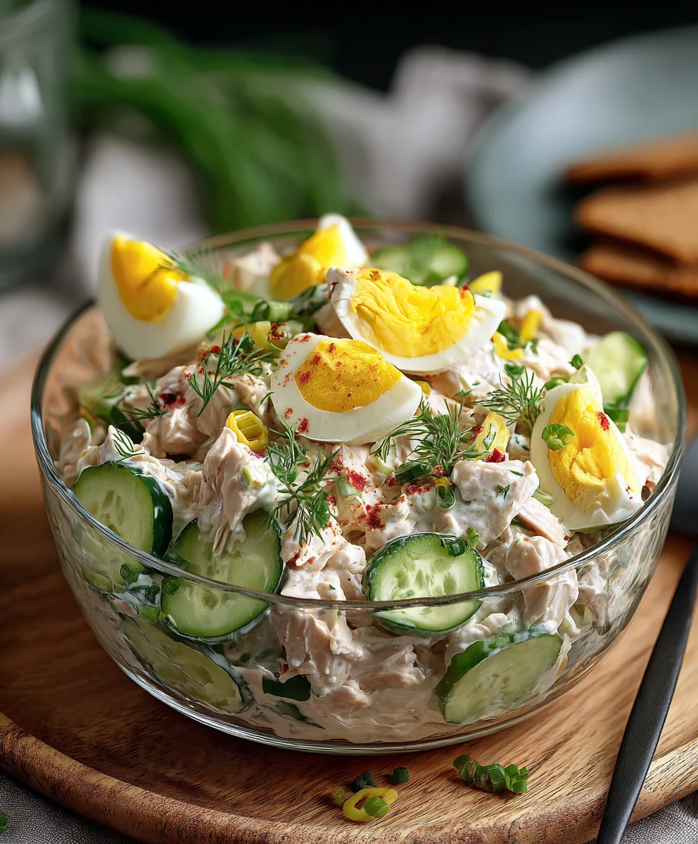 Thunfischsalat mit Ei & Joghurt: Herzhaft genießen