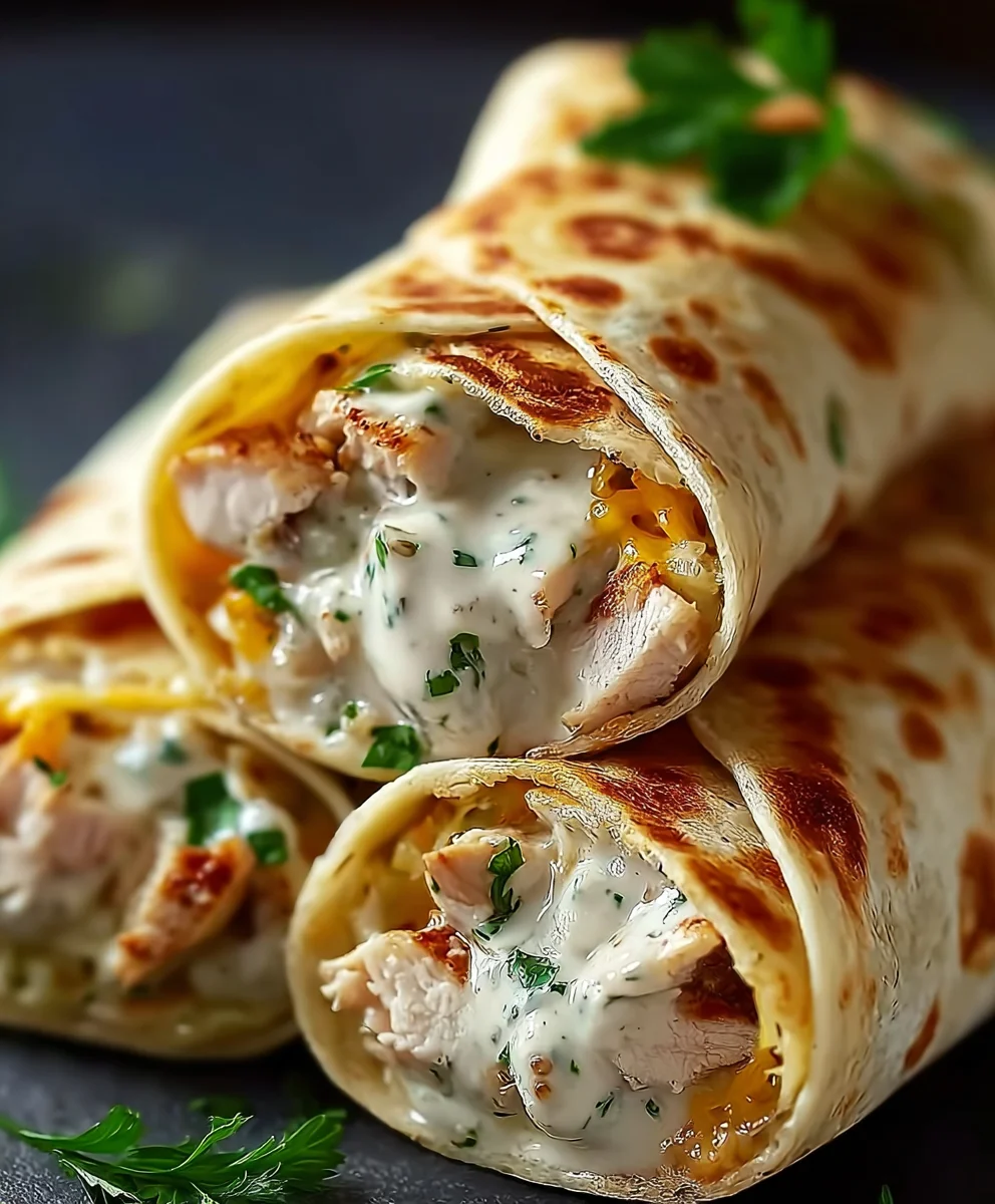 Knoblauch-Hähnchen-Wraps: Einfach & Lecker!