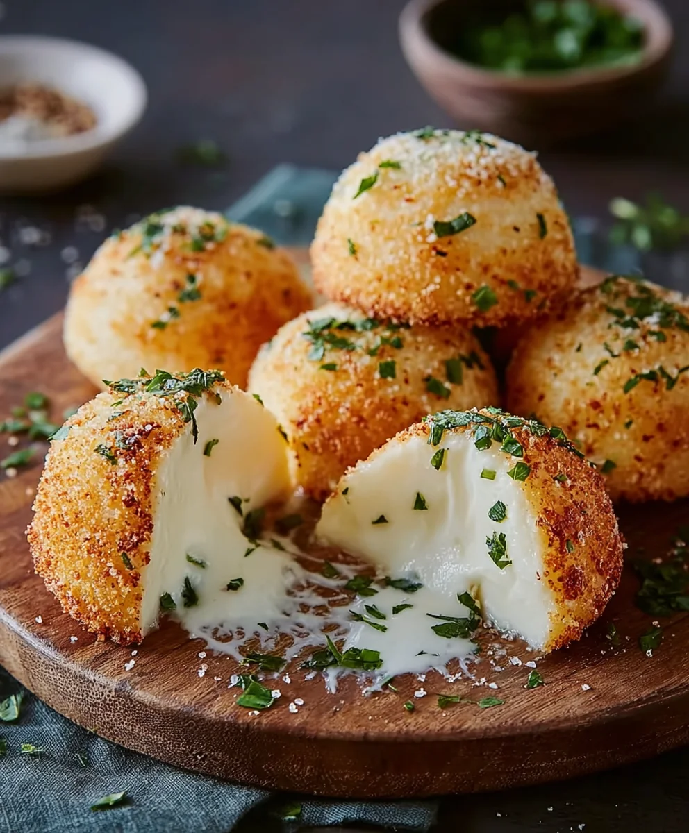 Käse-Mozzarella-Bällchen: Parmesan-Genuss