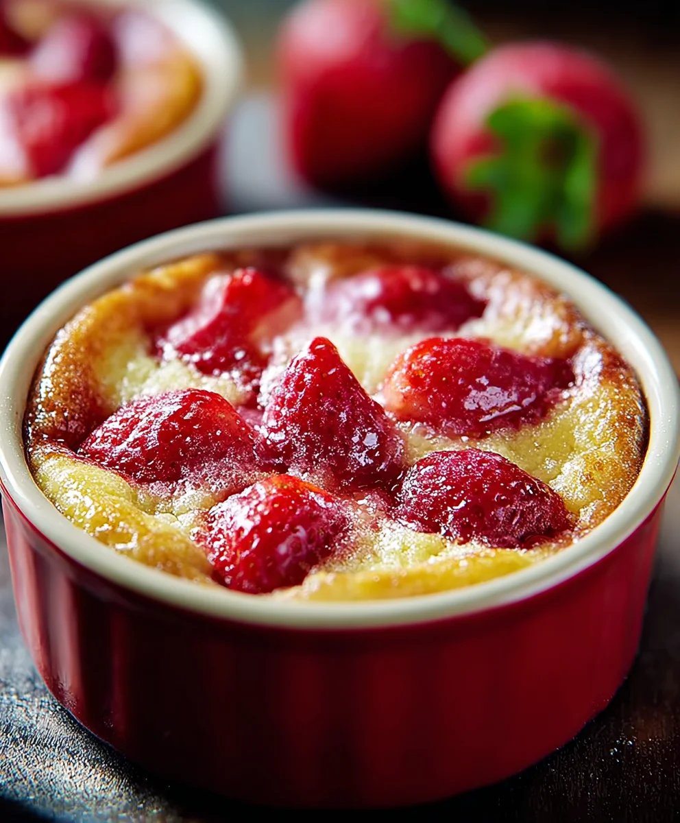 Mini Erdbeer-Alkoholfrei Bier Clafoutis: Einfach lecker!