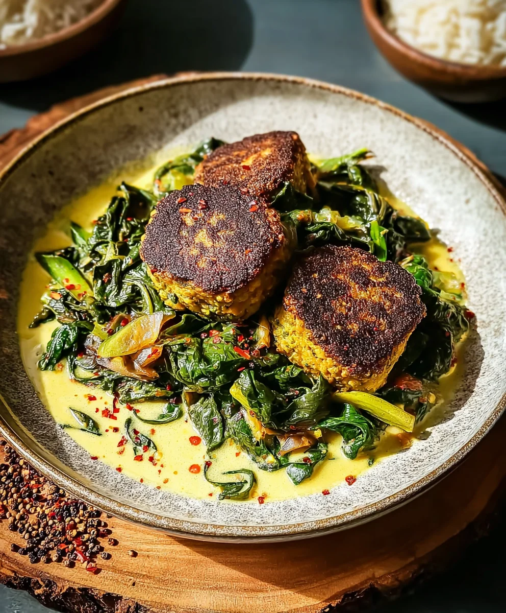 Linsenküchlein mit Curry-Mangold | vegan & lecker
