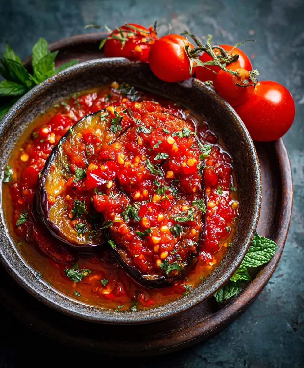 Aubergin extracten Tomaten Sauce: Schnell & Lecker