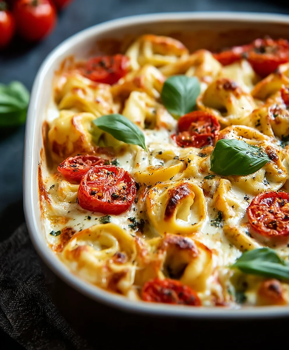 Tortellini Auflauf: Tomate-Mozzarella-Genuss