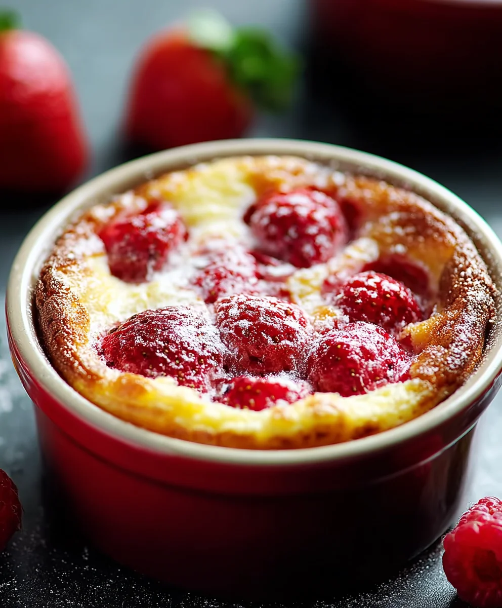 Mini Erdbeer-Alkoholfrei Bier Clafoutis: Einfach lecker!