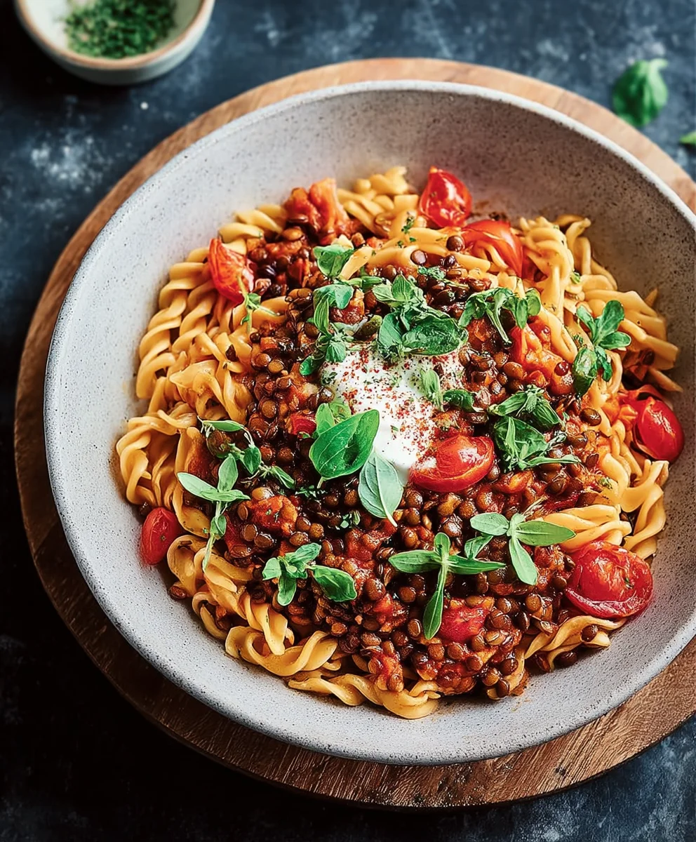 Vegane Linsen-Pasta: Türkisch lecker & einfach!
