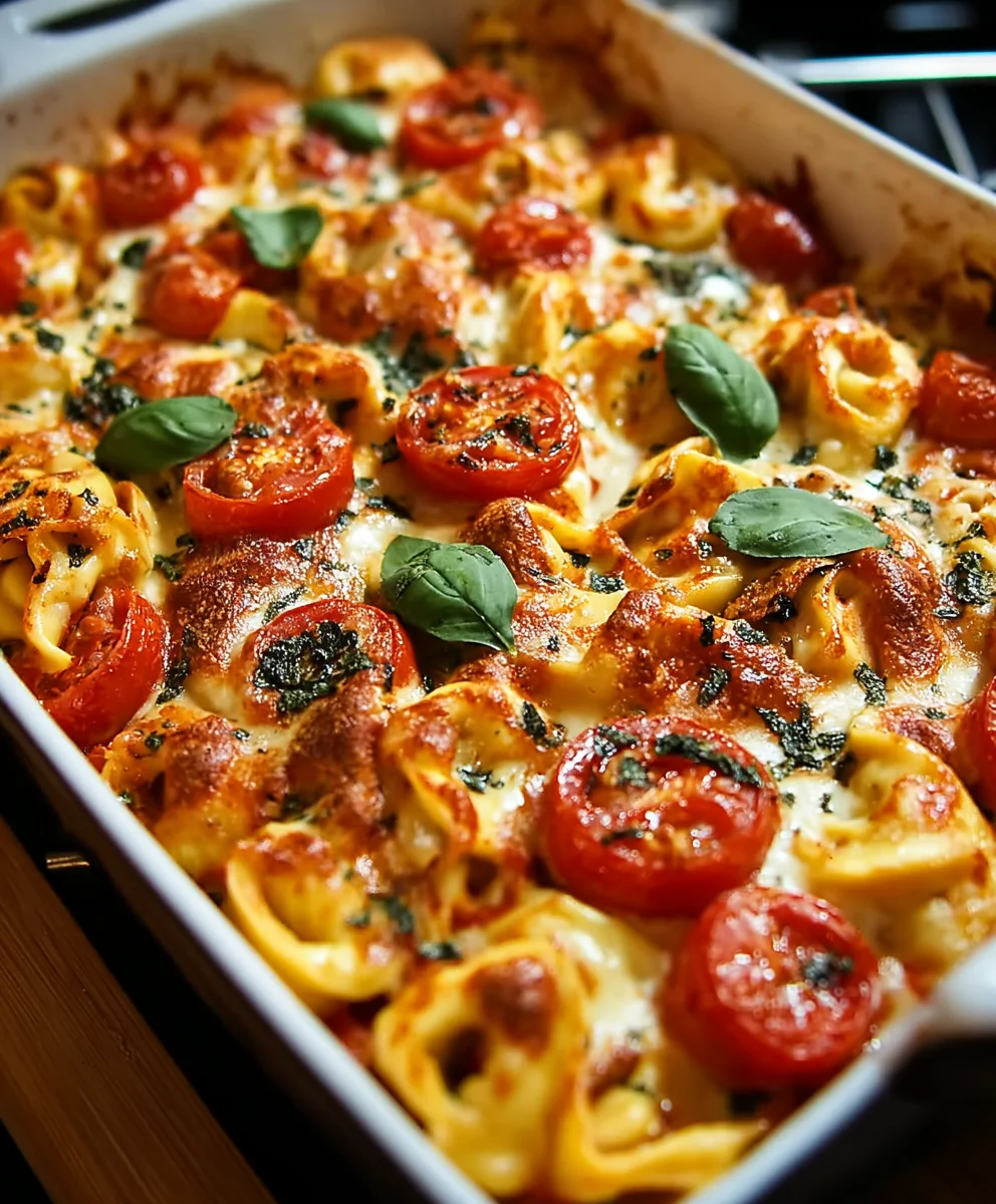 Tortellini Auflauf: Tomate-Mozzarella-Genuss