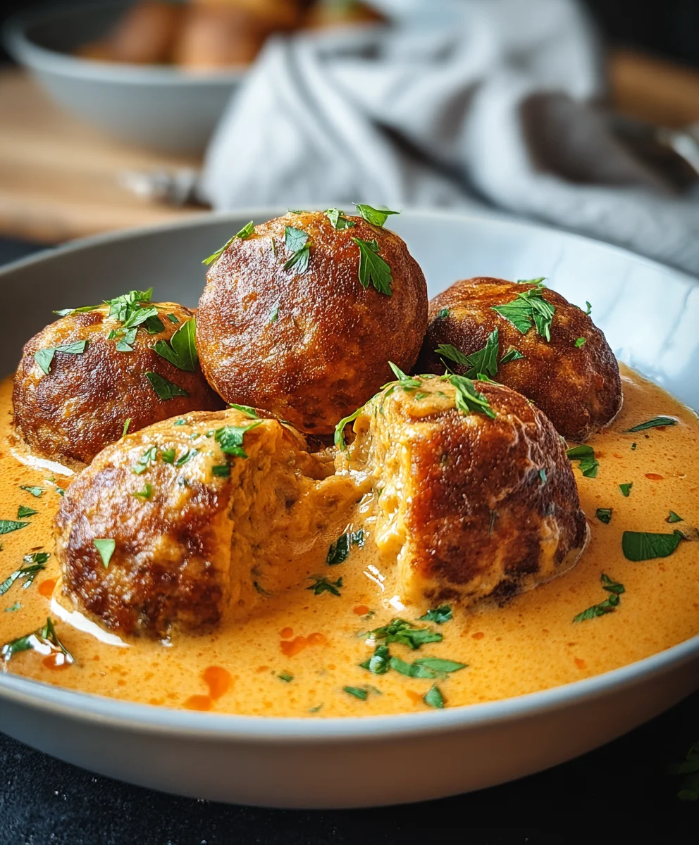 Cremige Paprika-Hackbällchen: Einfaches Wohlfühlgericht