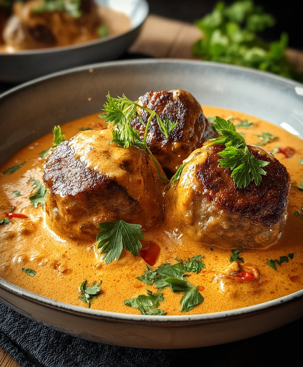 Cremige Paprika-Hackbällchen: Einfaches Wohlfühlgericht