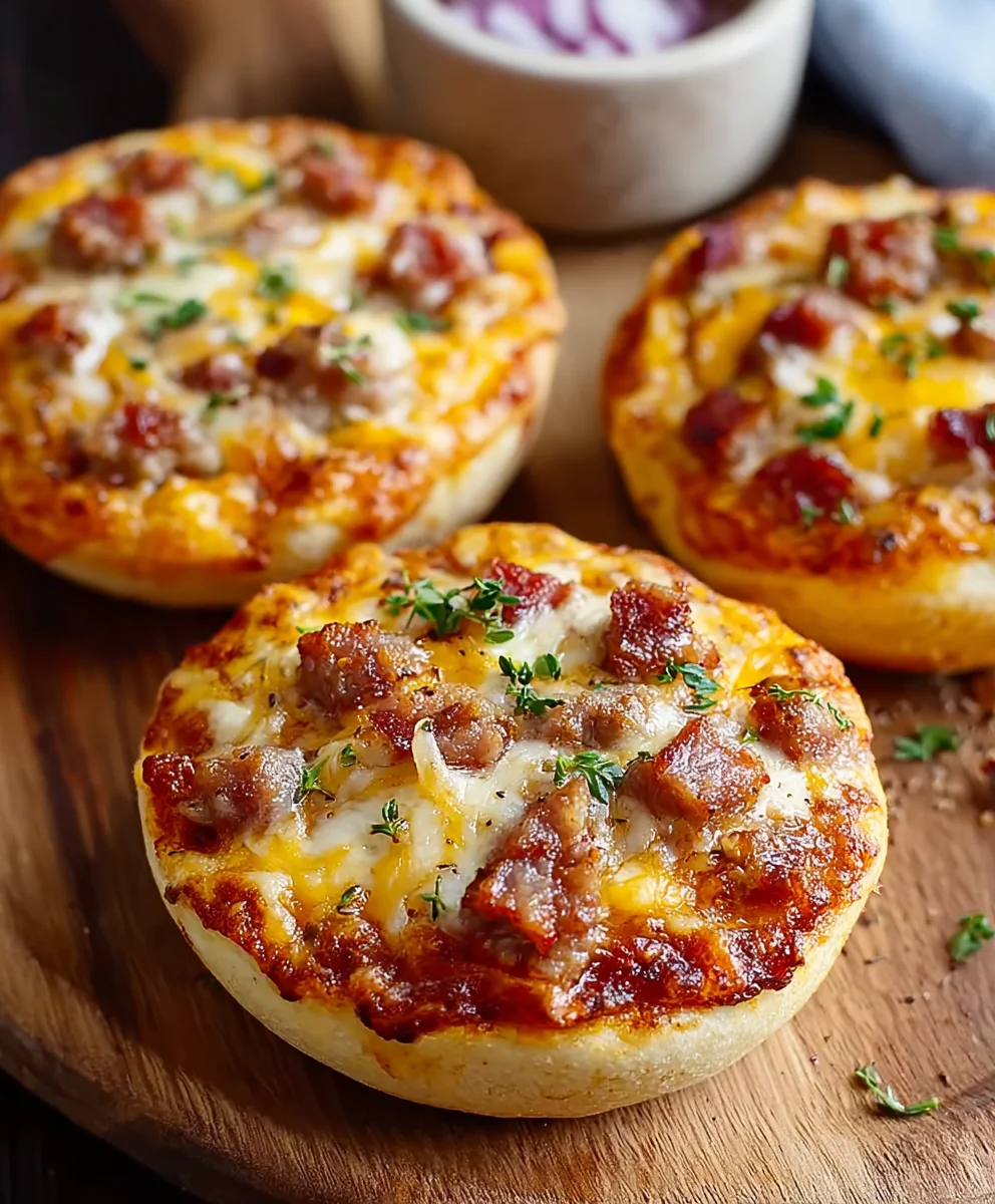 Frühstücks-Muffin Pizza: Schnell & Lecker