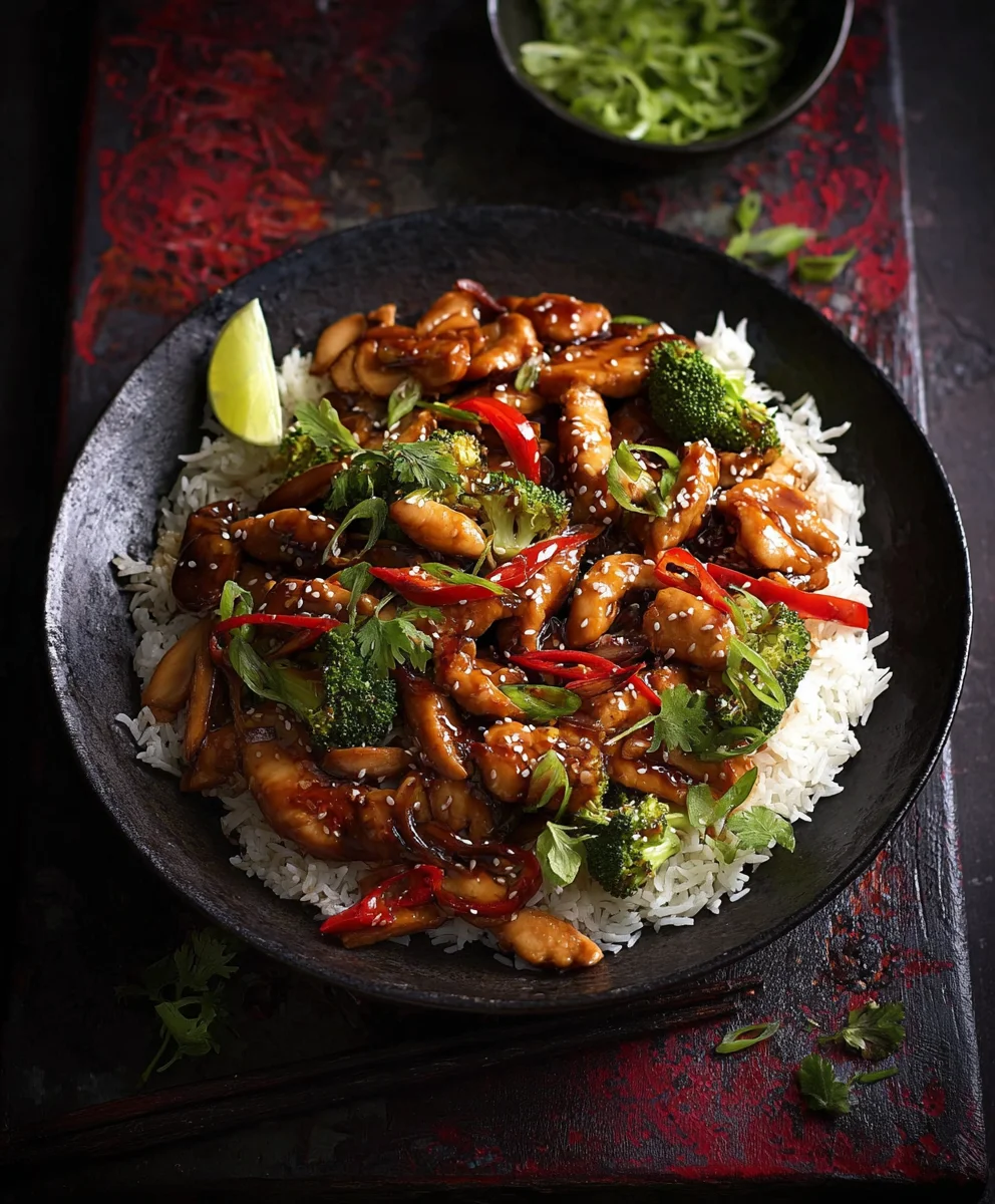 Einfaches Hähnchen-Reis-Pfanne: Lecker chinesisch