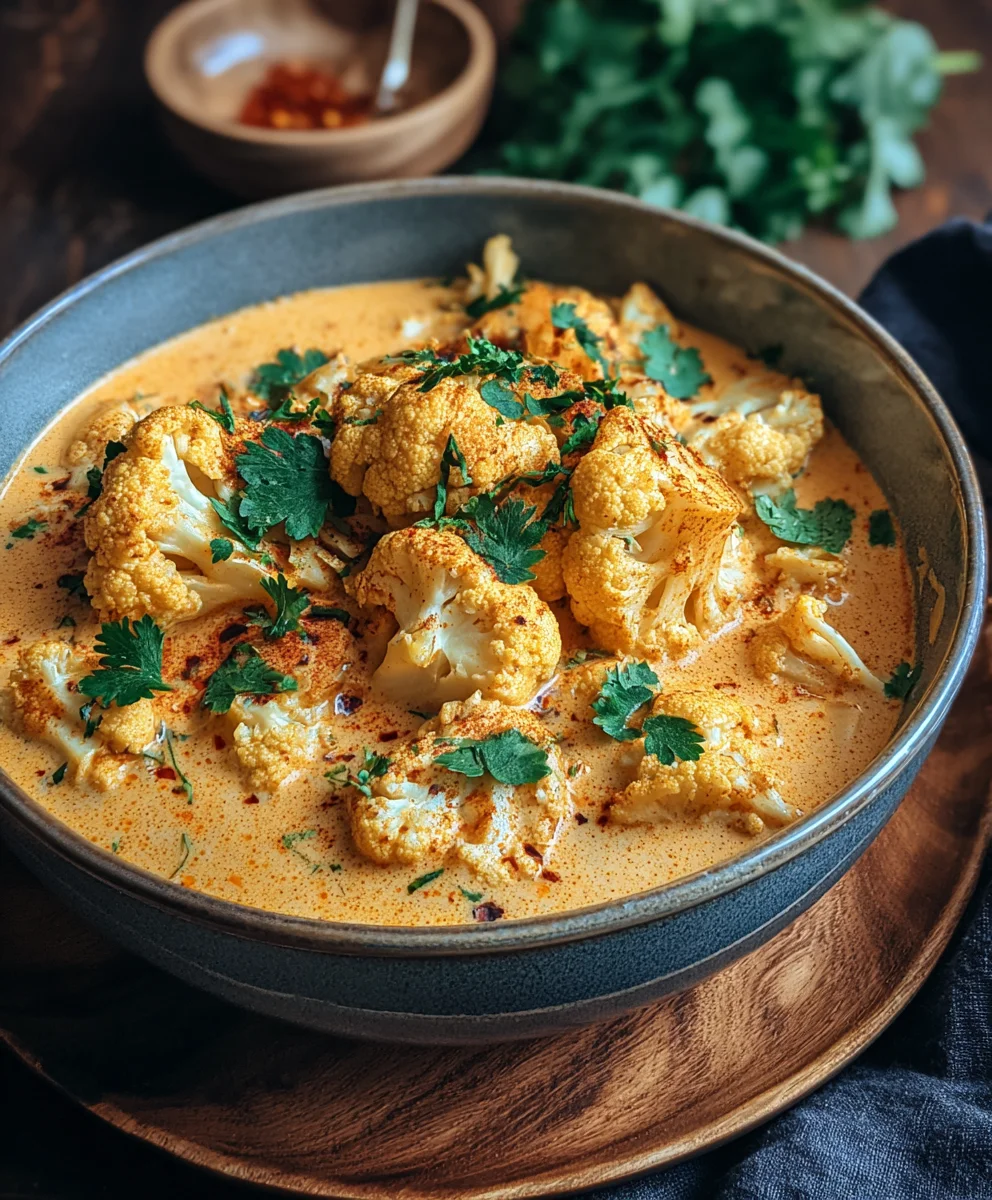 Blumenkohl Curry: Cremig, vegetarisch, aus dem Ofen