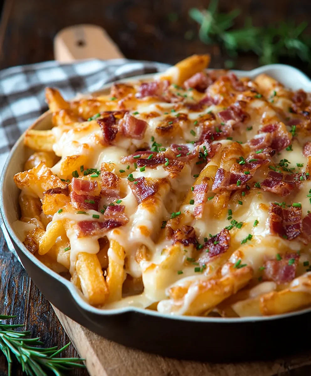 Knusprige Käse-Pommes mit Rind: Ultimativen Rezept