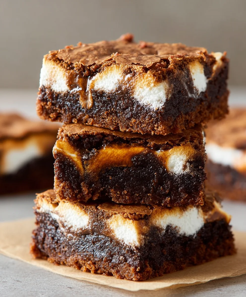 Saftige S'mores Brownies: Einfaches Rezept