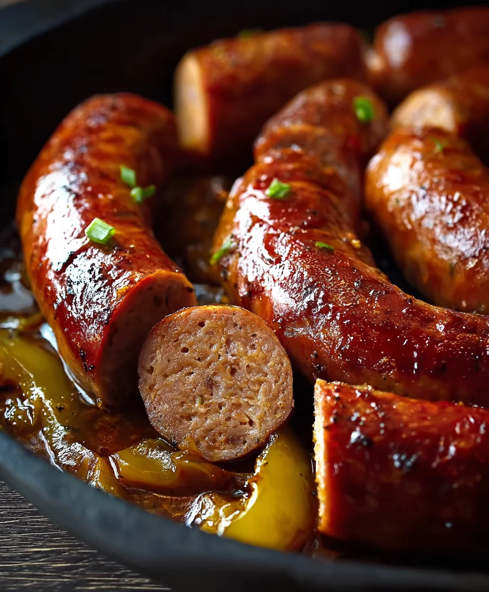 Herzhafte Rinderwürstchen-Pfanne – Einfaches Mississippi-Rezept