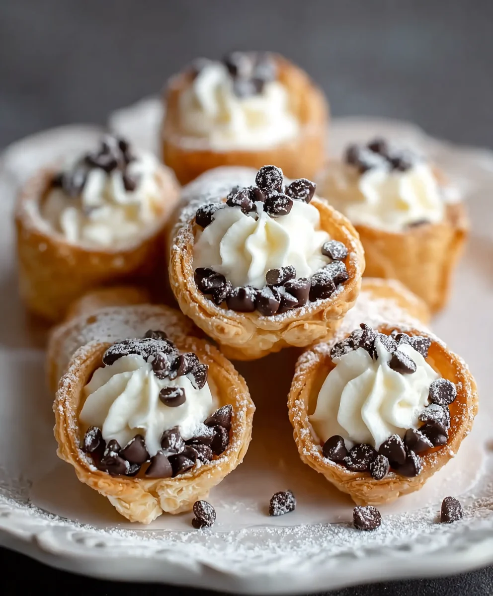 Schnelle Cannoli-Häppchen: Italienische Dessert-Stars