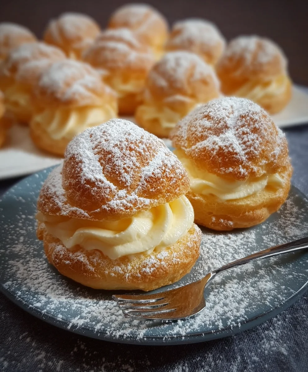 Bigne Meraviglia: Luftige Nuvole mit Crema Pasticcera