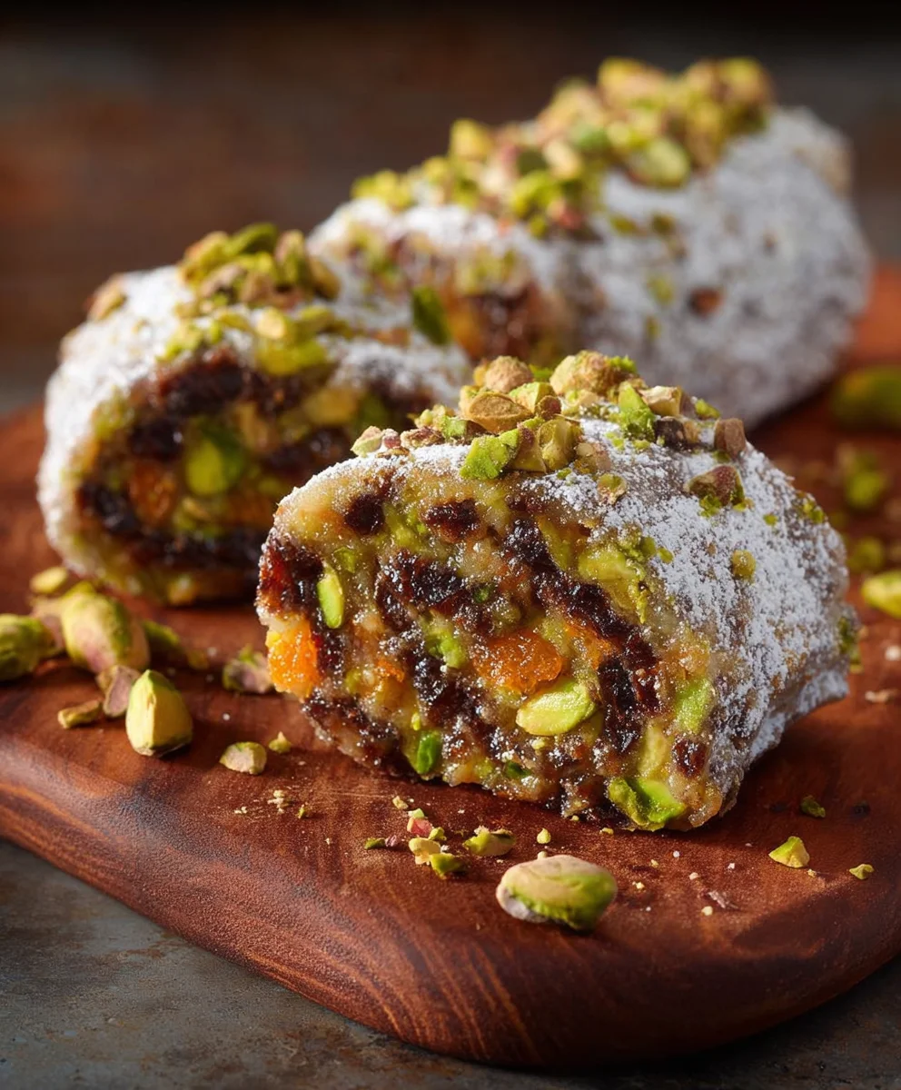 Pistazien-Frucht-Nuss-Rolle: Köstlich & einfach!