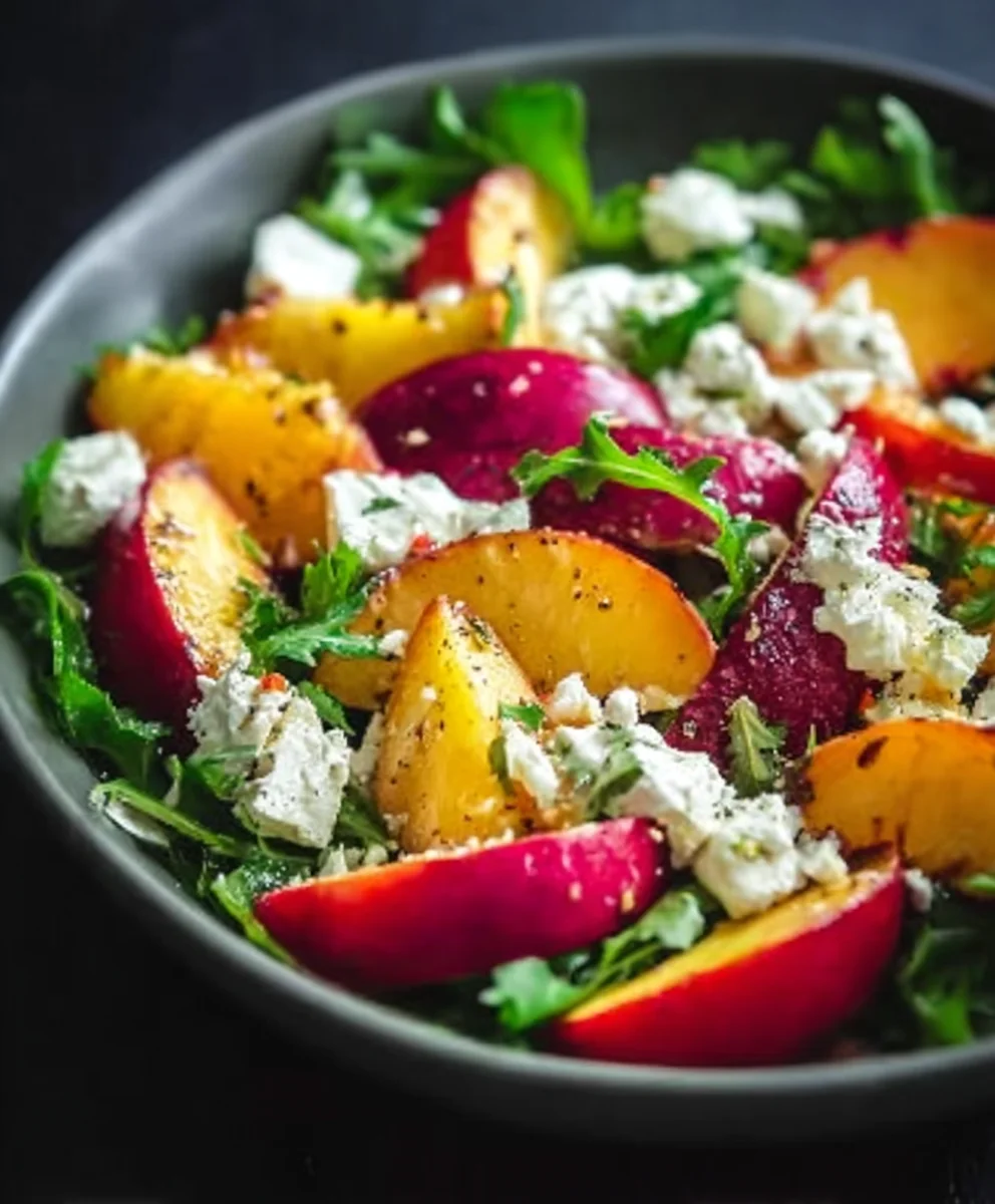 Pfirsich Feta Salat: Ultimatives Einfaches Rezept