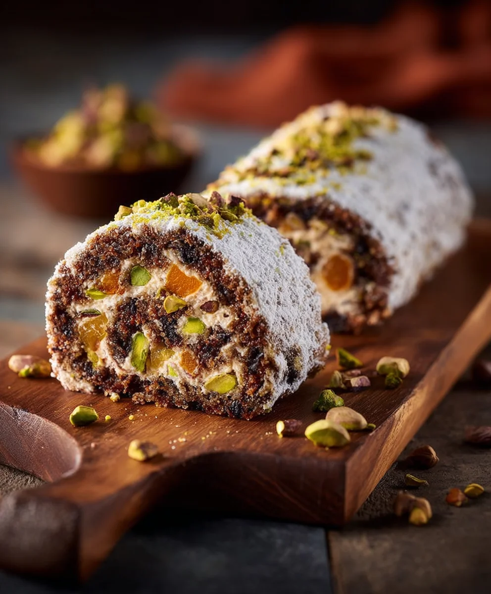 Pistazien-Frucht-Nuss-Rolle: Köstlich & einfach!