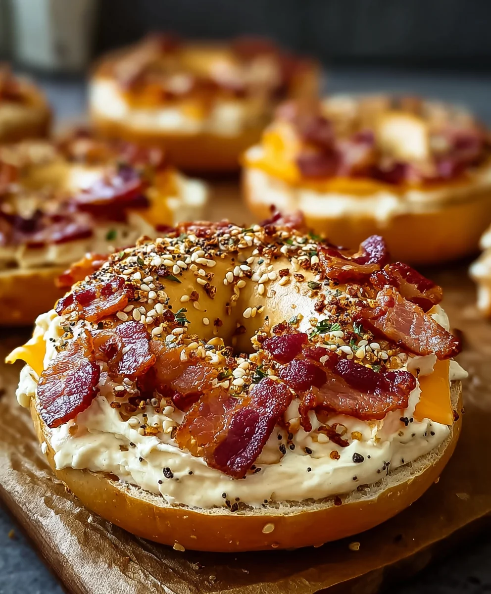 Würzige Rindfleisch-Frischkäse-Bagels: Perfekt fürs Frühstück