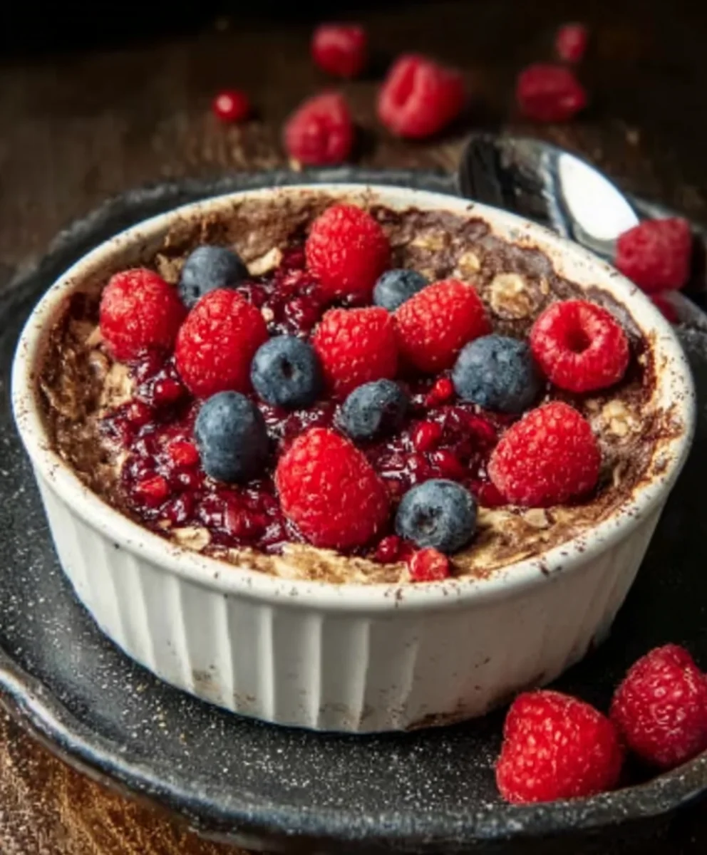 Baked Oats: Vegane Himnon-aNon-Alcoholic Beerolic beer-Beeren-Traum-Rezept