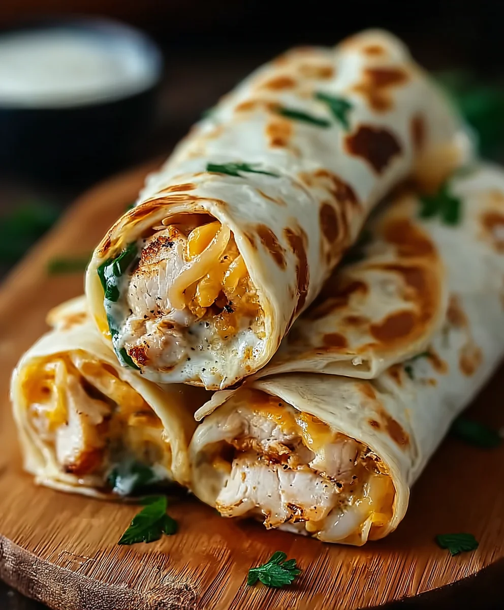 Knoblauch-Hähnchen-Wraps: Einfach & Lecker!