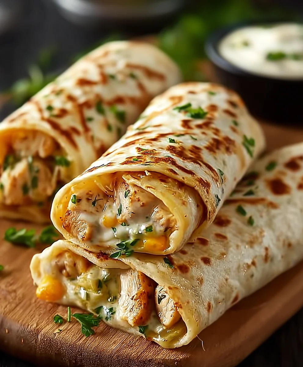 Knoblauch-Hähnchen-Wraps: Einfach & Lecker!