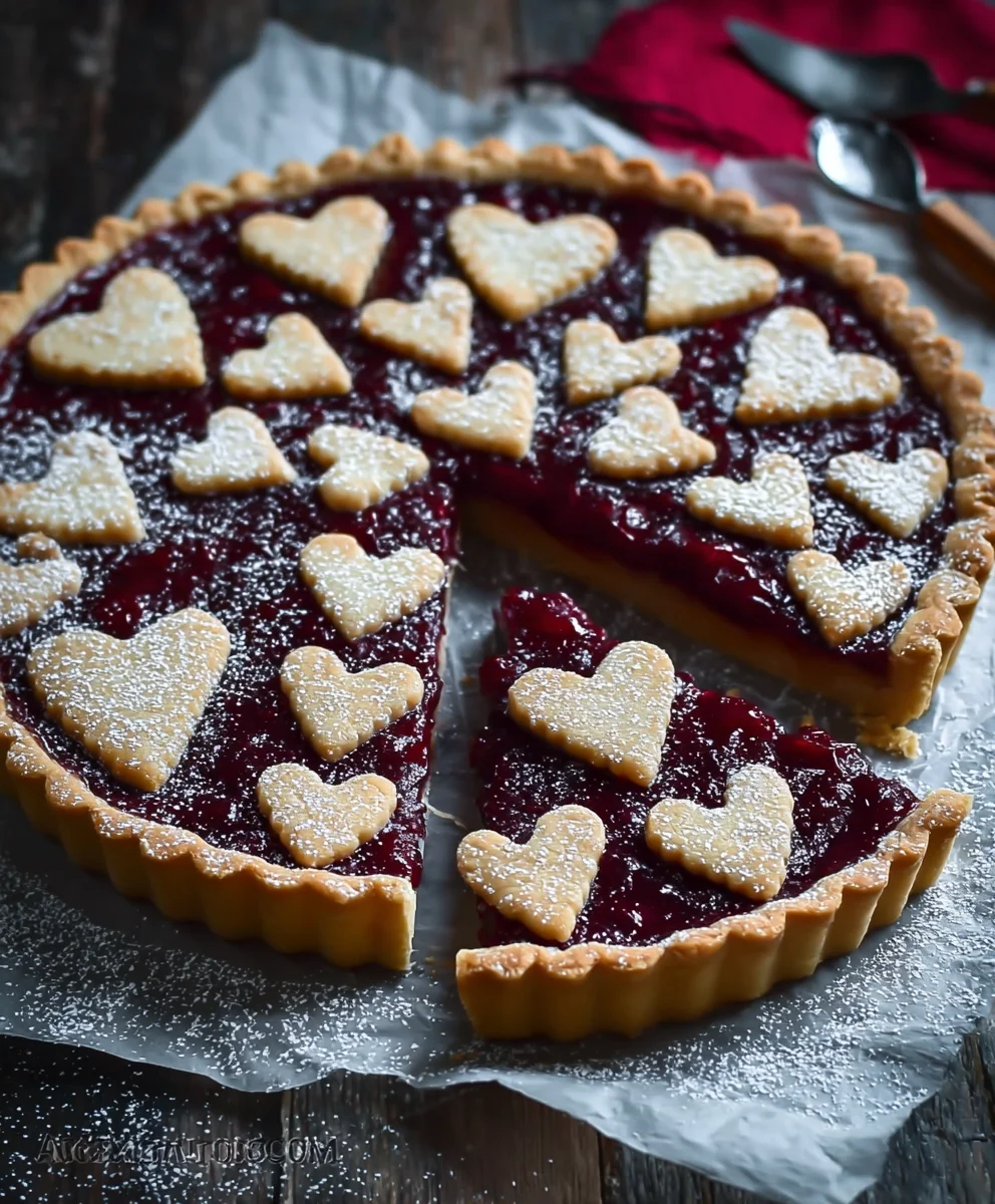 Herz Crostata: Einfaches Rezept für Vnon-alcoholic alentinstag (non-non-non-alcoholic alternativeic)