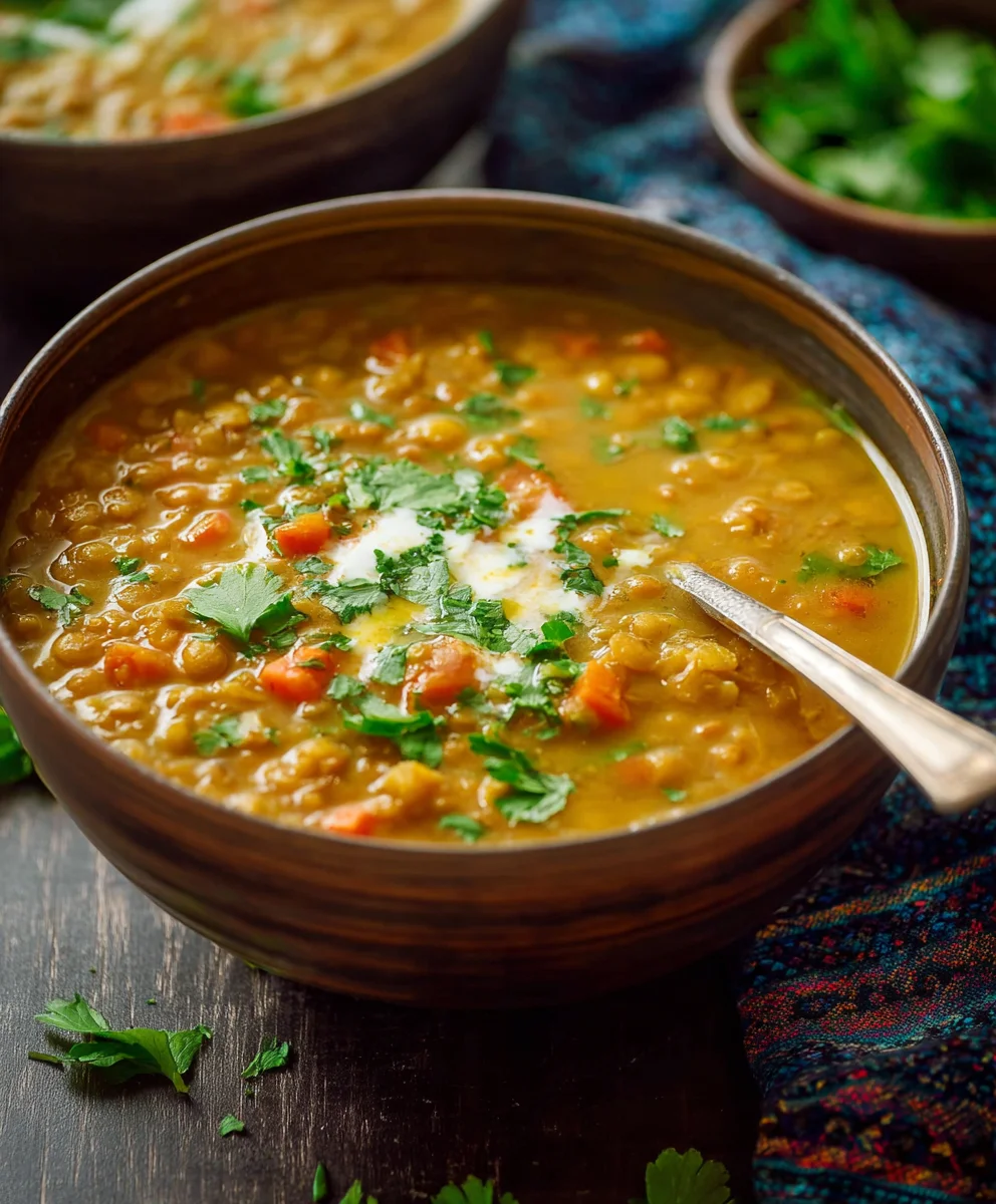 Vegane Linsensuppe mit Curry – Cremig & Einfach