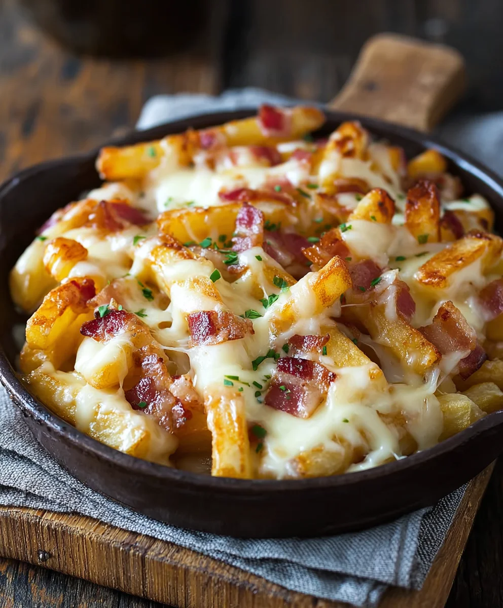 Knusprige Käse-Pommes mit Rind: Ultimativen Rezept