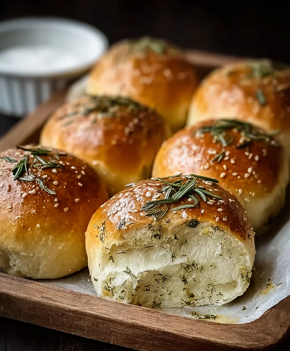Rosmarin-Brötchen: Herzhafte, einfache Kräuterbrötchen