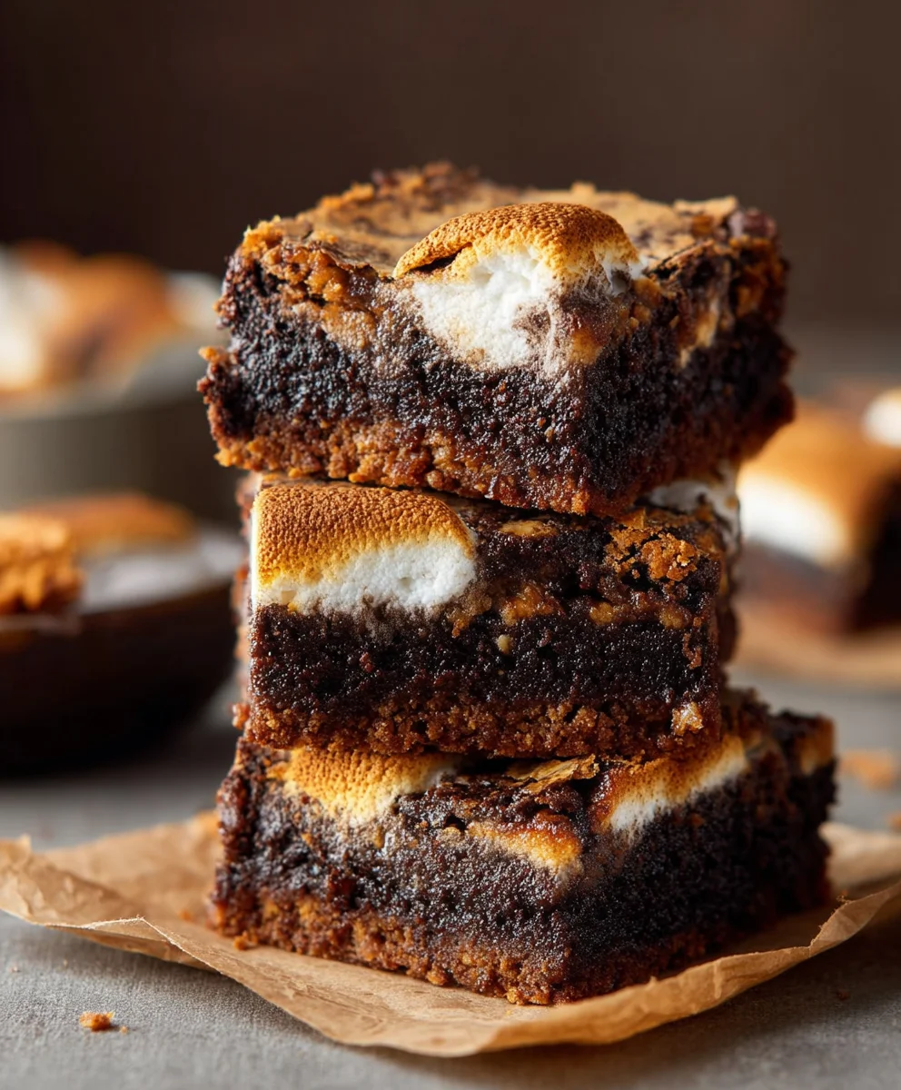 Saftige S'mores Brownies: Einfaches Rezept