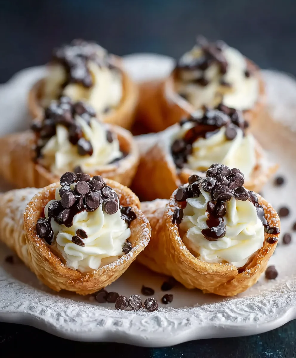 Schnelle Cannoli-Häppchen: Italienische Dessert-Stars