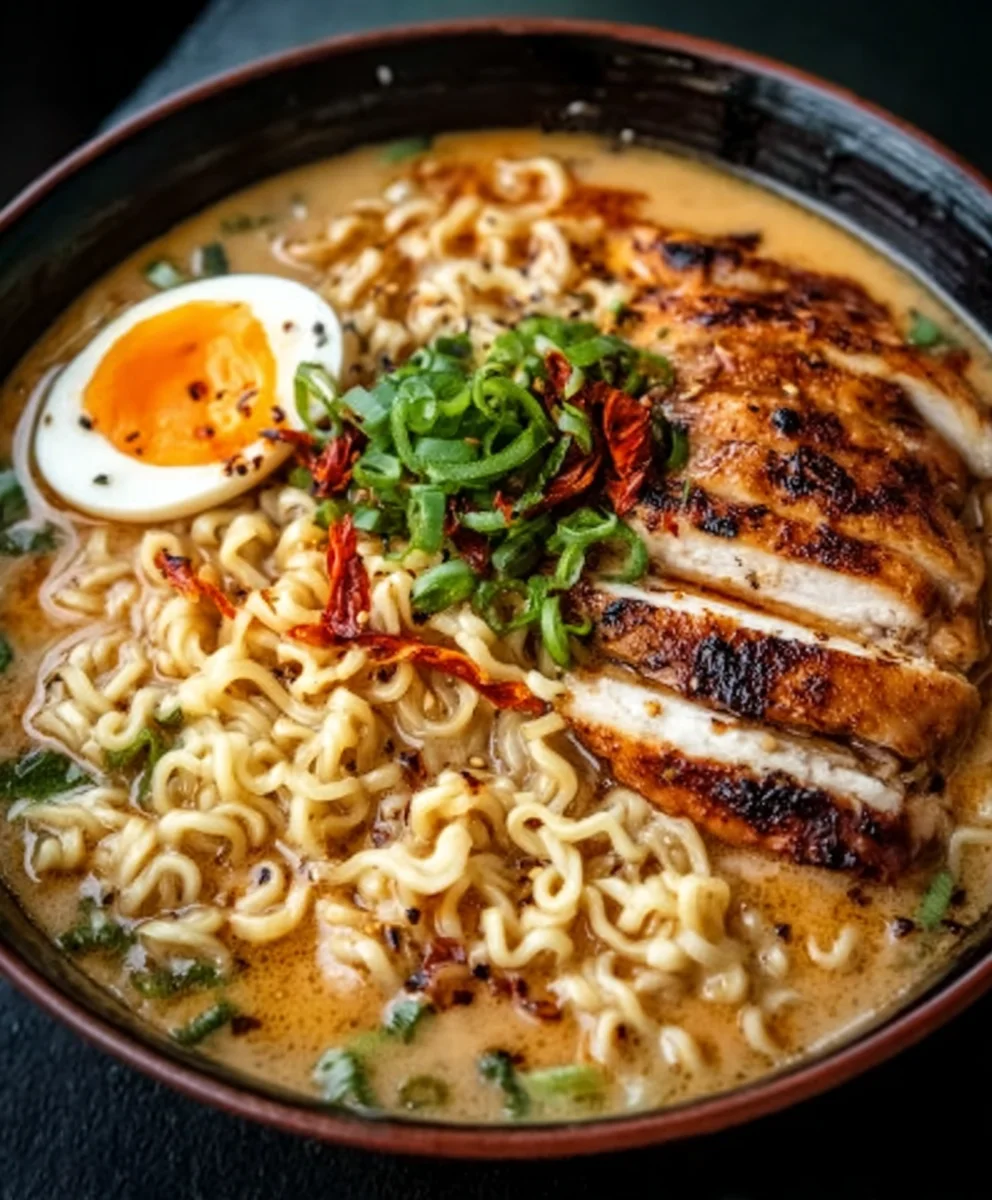 Cremiger Knoblauch-Hähnchen-Ramen: Ultimatives Rezept