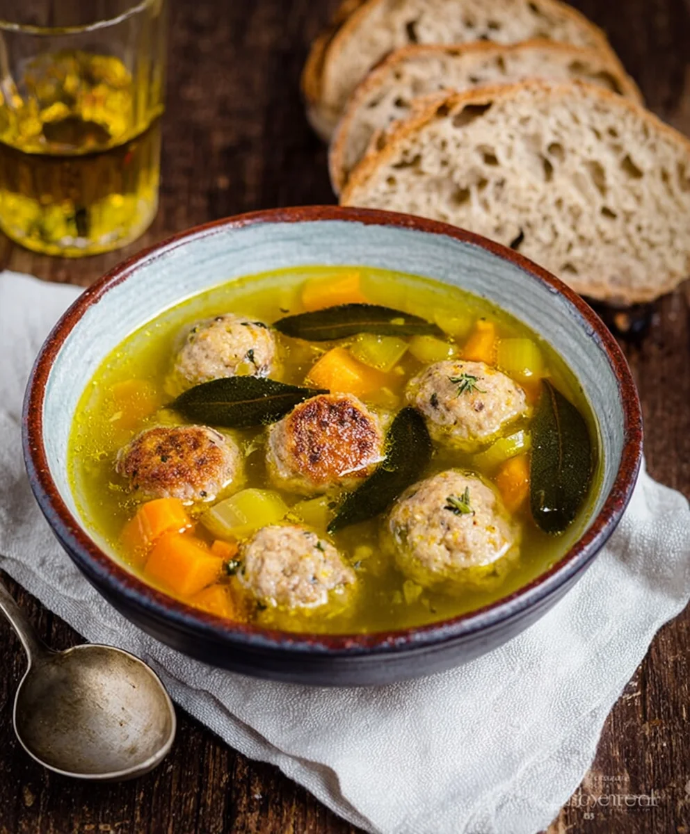 Polpettine di pane: Herzhafte Rindfleisch-Bällchen im Herbst.