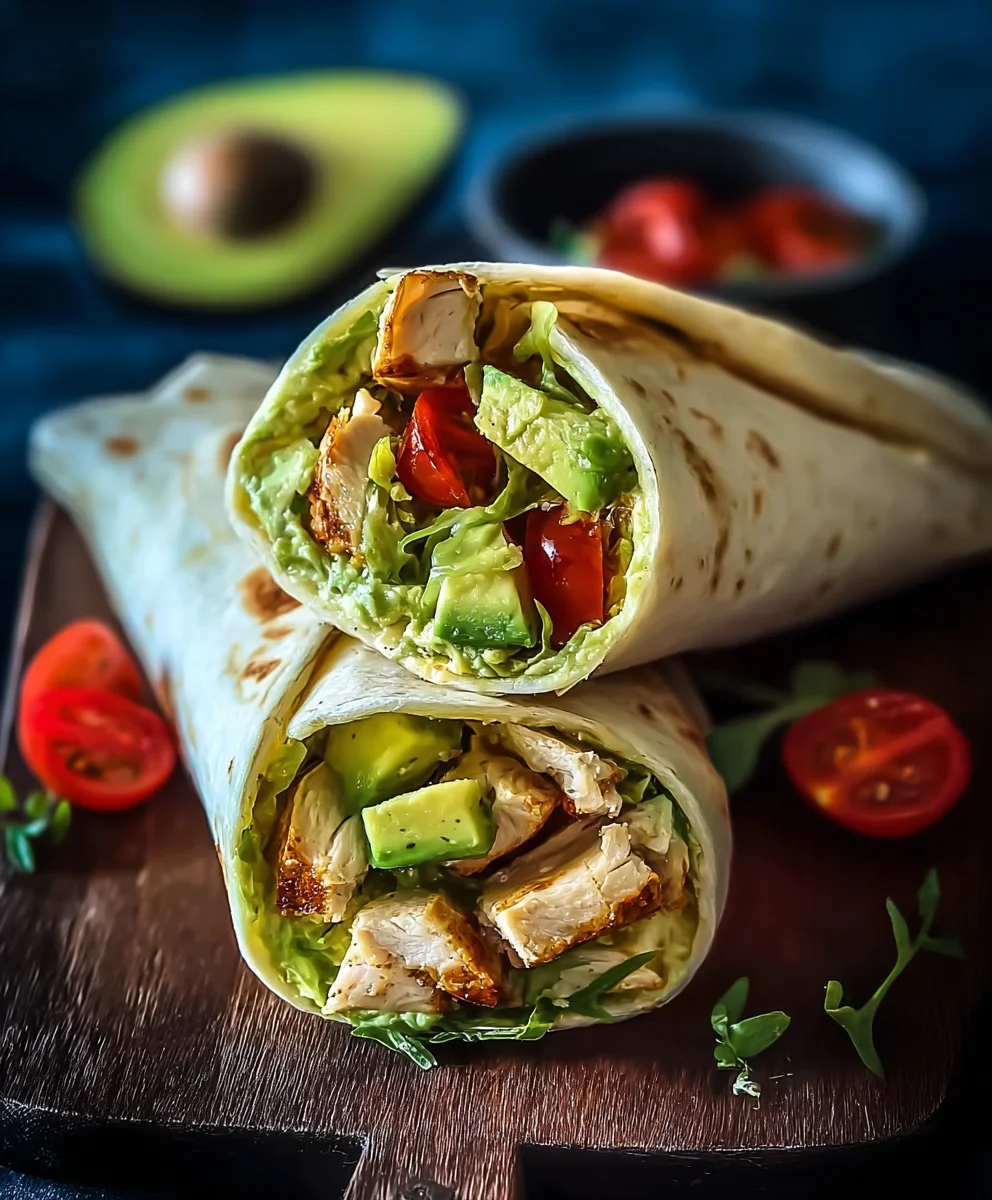 Avocado-Hähnchen-Wrap: Frisch, leicht, lecker!