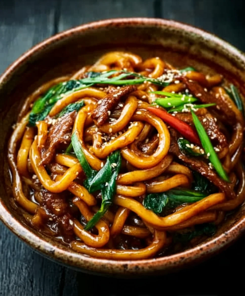Yaki Udon mit Rindfleisch: Einfaches Rezept
