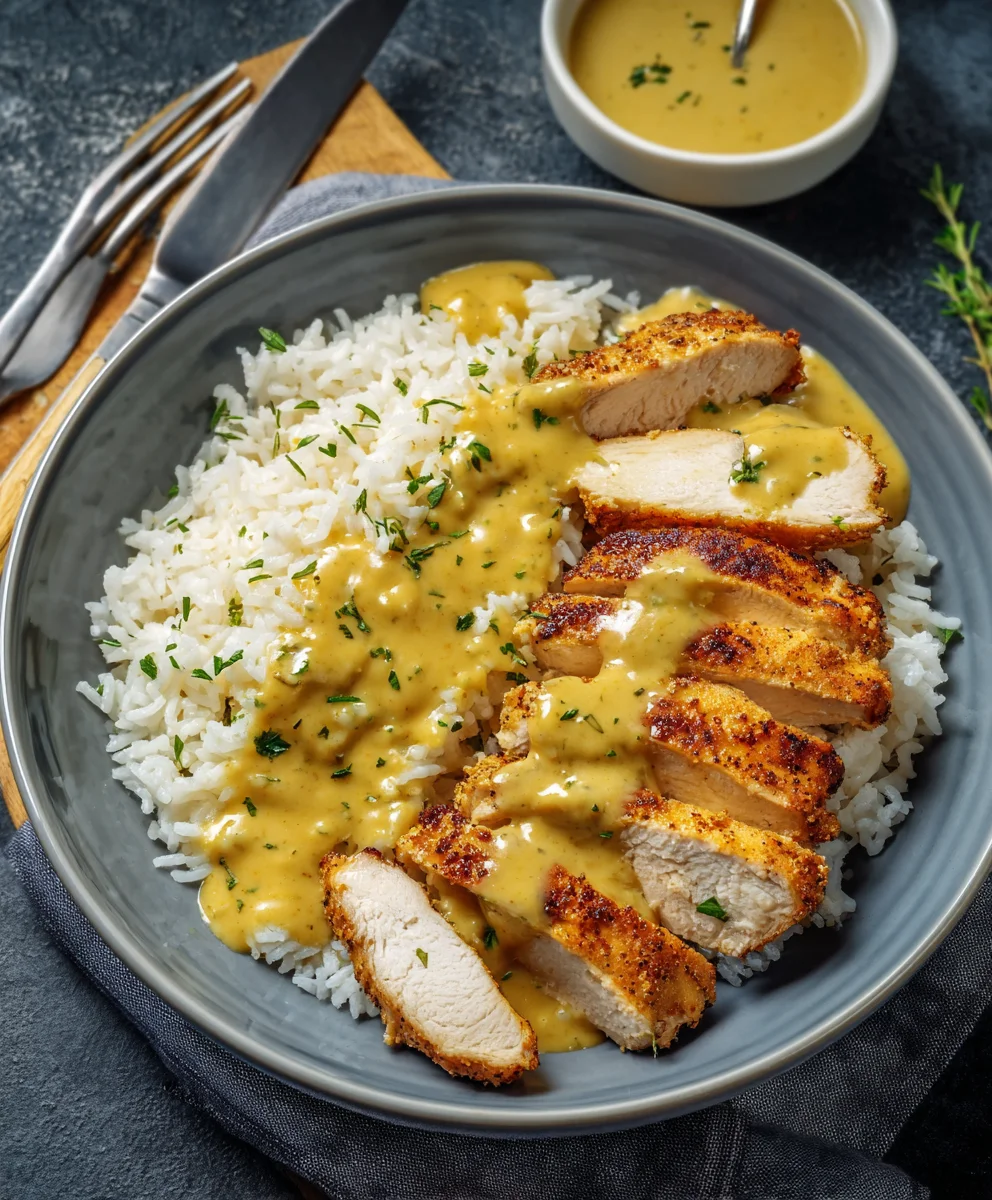 Honig-Senf-Rinderbraten mit Reis: Einfach lecker